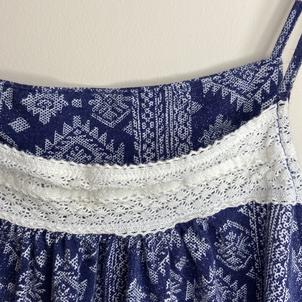 LUCKY BRAND Tribal Print Crochet Tank Top - Picture 4 of 13
